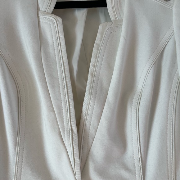 White House Black Market Ivory Blazer with Button Accents - Picture 6 of 6